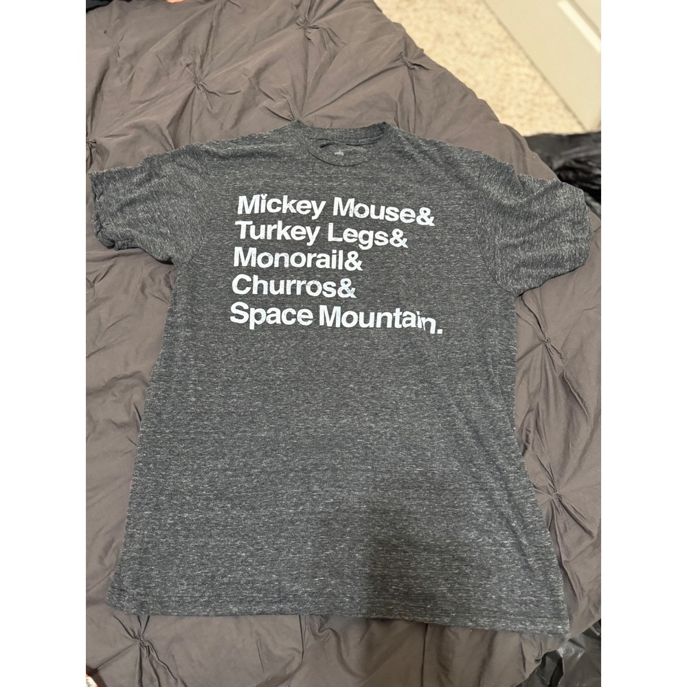 Disney Parks Mickey Mouse Turkey Legs Monorail Space Mountain Mens Tee‎